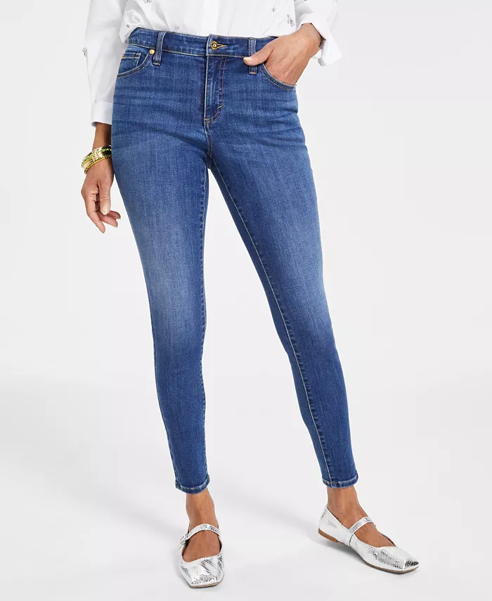 Alfani I.N.C. International Concepts Women's Mid Rise Skinny Jeans Created For Macy's Women's Fashion Shoes & Accessories