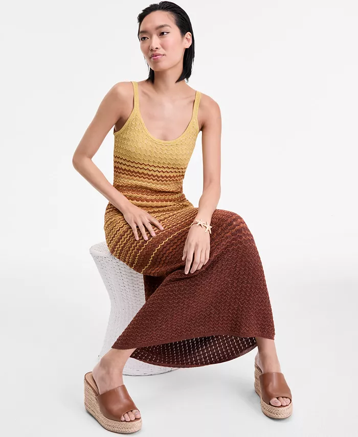 Alfani I.N.C. International Concepts Women's Ombré Sleeveless Sweater Dress Exclusively At Macy's Women's Fashion Shoes & Accessories