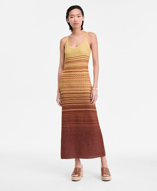 alfani I.N.C. International Concepts Women's Ombré Sleeveless Sweater Dress Exclusively at Macy's Women's Fashion Shoes & Accessories