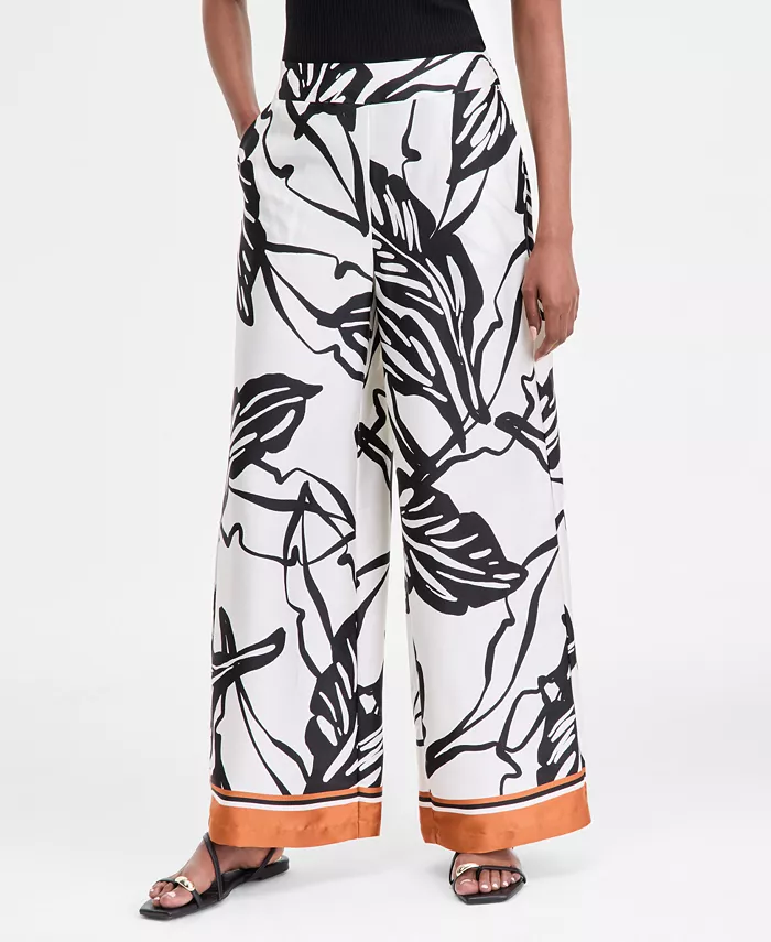Alfani I.N.C. International Concepts Women's Printed Wide-Leg Pants Exclusively At Macy's Women's Fashion Shoes & Accessories