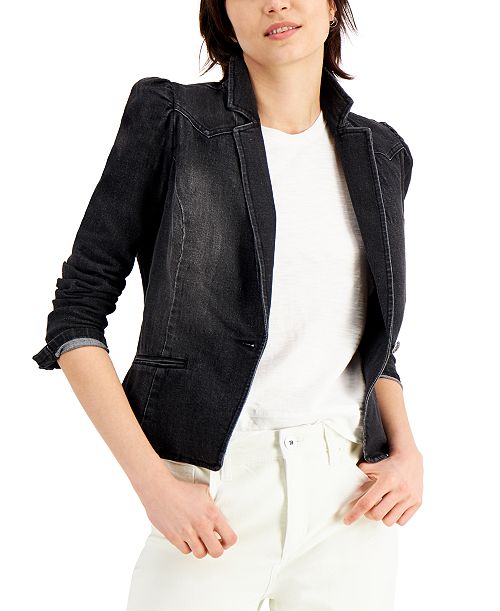 alfani I.N.C. International Concepts Women's Puff-Sleeve Blazer Created for Macy's Women's Fashion Shoes & Accessories