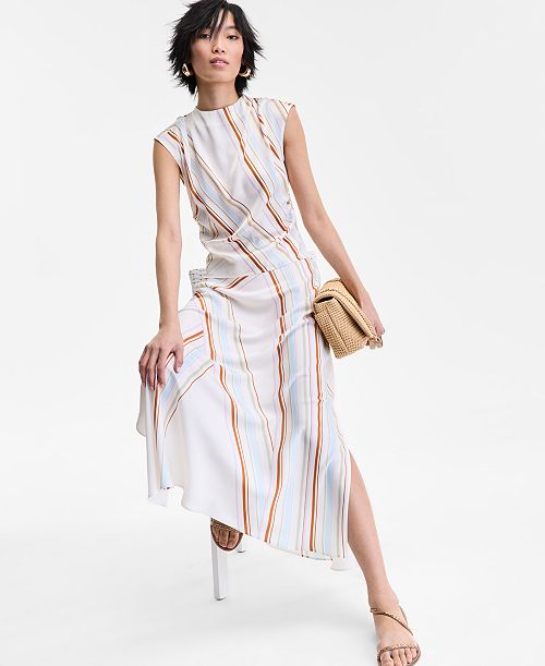 alfani I.N.C. International Concepts Women's Striped Maxi Skirt Exclusively at Macy's Women's Fashion Shoes & Accessories