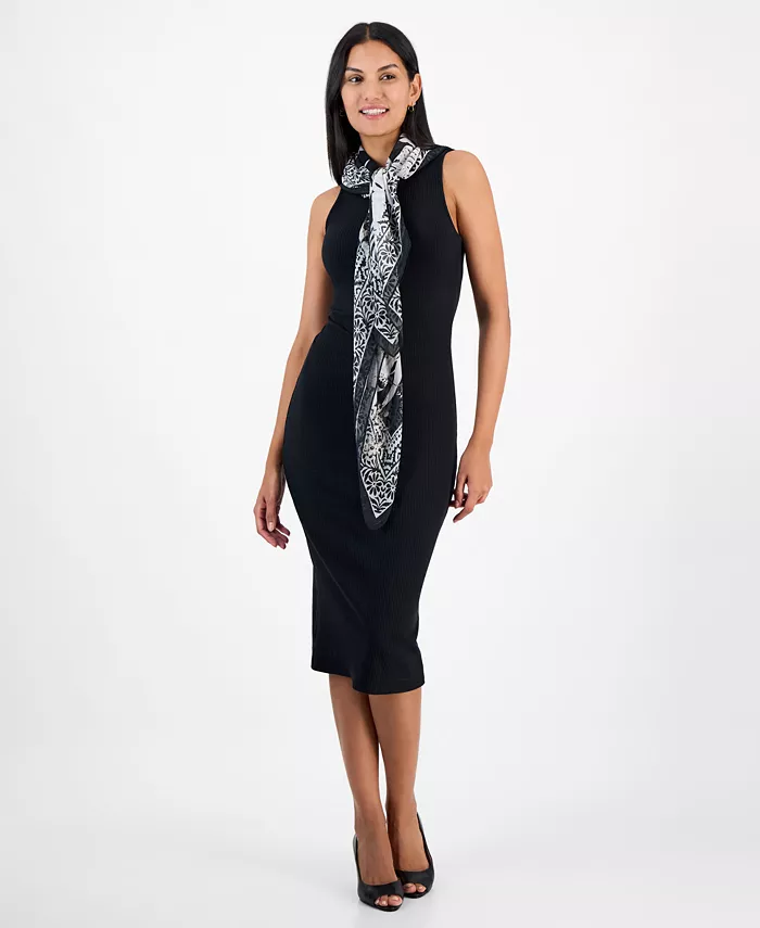 Alfani I.N.C. International Concepts Women's Tropical Leaf Border Print Square Scarf Exclusively At Macy's Women's Fashion Shoes & Accessories
