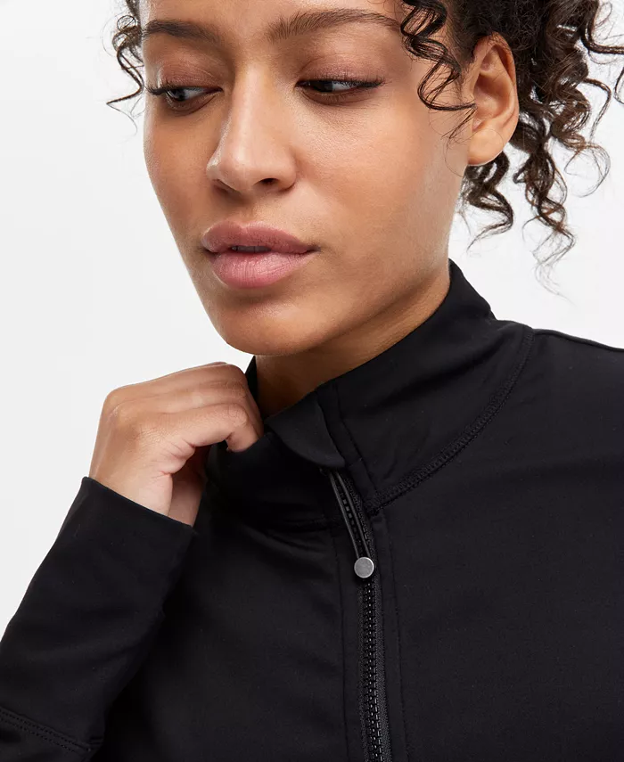 Alfani ID Ideology Women's Soft Full-Zip Jacket Exclusively At Macy's Women's Fashion Shoes & Accessories