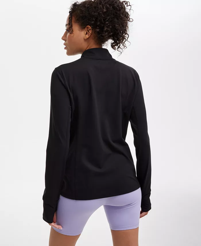 Alfani ID Ideology Women's Soft Full-Zip Jacket Exclusively At Macy's Women's Fashion Shoes & Accessories