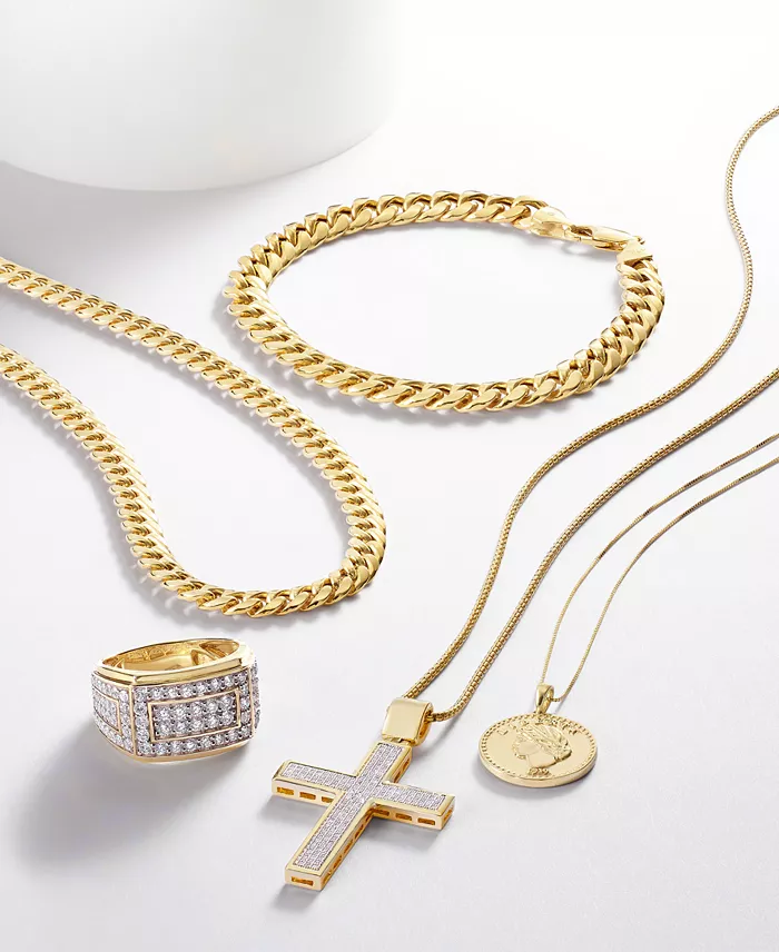 Alfani Italian Gold Miami Cuban Link 20" Chain Necklace (6mm) In 10k Gold Jewelry & Watches