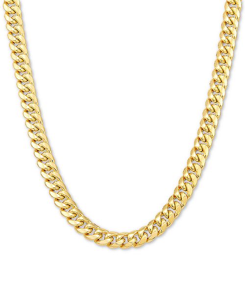 alfani Italian Gold Miami Cuban Link 22" Chain Necklace (6mm) in 10k Gold Jewelry & Watches