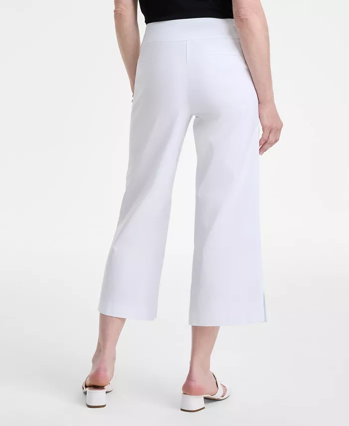 Alfani JM Collection Women's Pull-On Cropped Wide-Leg Pants Exclusively At Macy's Women's Fashion Shoes & Accessories