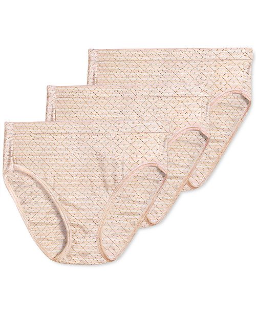 alfani Jockey Elance Cotton French Cut Underwear 3-Pk 1541 Extended Sizes Women's Fashion Shoes & Accessories