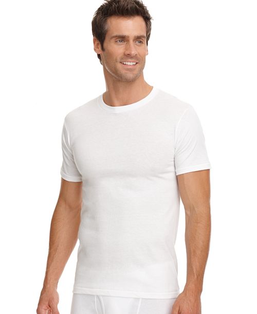 alfani Jockey Men's 3-Pack Classic Collection Tag-less Undershirts Men's Fashion & Accessories