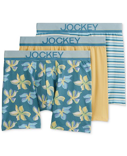 alfani Jockey Men's 3pk. True Style Logo Boxer Briefs Men's Fashion & Accessories