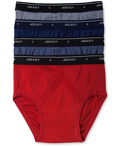 alfani Jockey Men's 4-Pack Classic Low-Rise Briefs Men's Fashion & Accessories