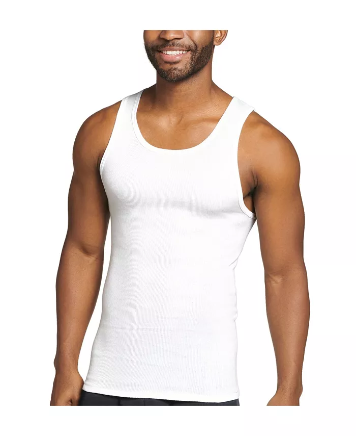 Alfani Jockey Men's 4-Pack Cotton Tank Tops Men's Fashion & Accessories