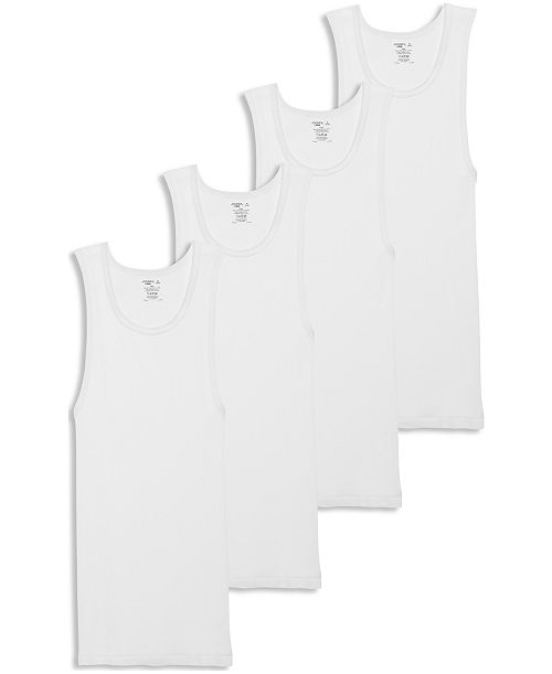 alfani Jockey Men's 4-Pack Cotton Tank Tops Men's Fashion & Accessories