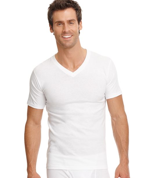 alfani Jockey Men's Big & Tall Classic Tagless V-Neck Undershirt 2-pack Men's Fashion & Accessories