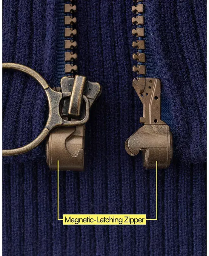Alfani Joe & Bella Men’s Adaptive Magnetic Zip-Up Sweater Men's Fashion & Accessories