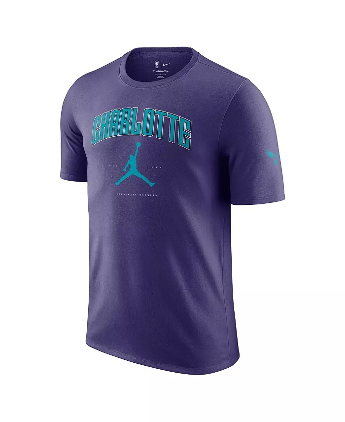 Alfani Jordan Men's And Women's Purple Charlotte Hornets Essential Cities T-Shirt Sports Fan Shop