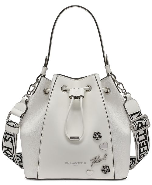 alfani KARL LAGERFELD PARIS Adele Bucket Bag Handbags Purses & Accessories