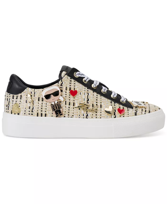 Alfani KARL LAGERFELD PARIS Cate Pins Lace-Up Platform Sneakers Women's Fashion Shoes & Accessories