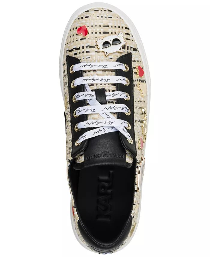 Alfani KARL LAGERFELD PARIS Cate Pins Lace-Up Platform Sneakers Women's Fashion Shoes & Accessories
