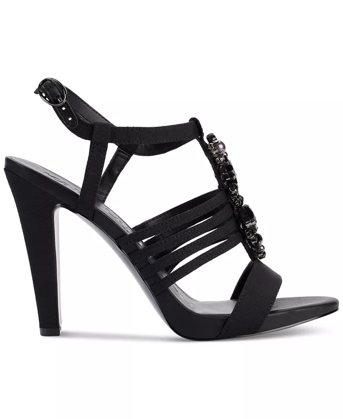 Alfani KARL LAGERFELD PARIS Cicely Strappy Embellished Dress Sandals Women's Fashion Shoes & Accessories