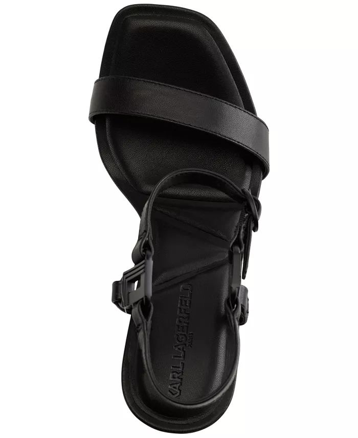 Alfani KARL LAGERFELD PARIS Cybil High-Heel Square-Toe Sandals Women's Fashion Shoes & Accessories