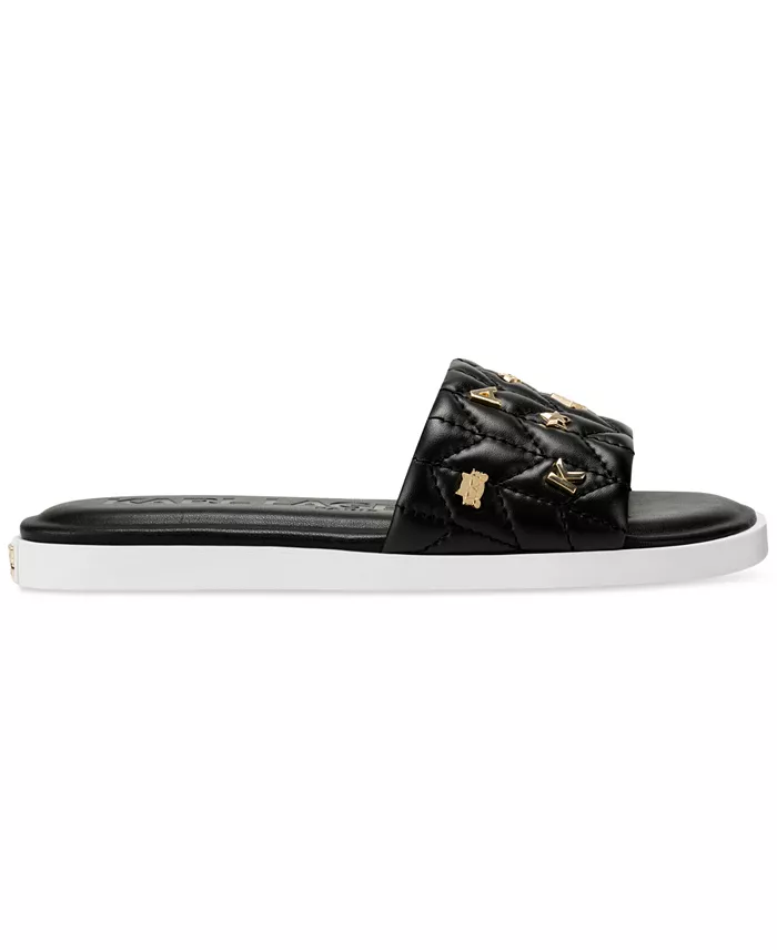 Alfani KARL LAGERFELD PARIS Women's Carenza Studded Slide Sandals Women's Fashion Shoes & Accessories