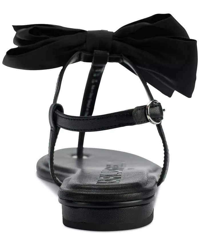 Alfani KARL LAGERFELD PARIS Women's Cristi Bow Flat Sandals Women's Fashion Shoes & Accessories