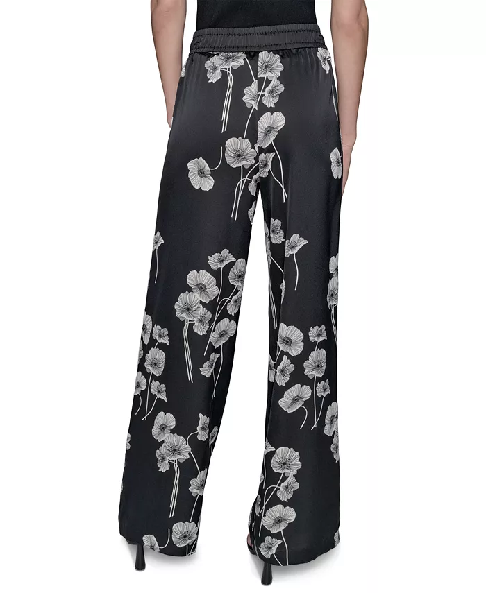 Alfani KARL LAGERFELD PARIS Women's Floral-Print Drawstring Pants Women's Fashion Shoes & Accessories