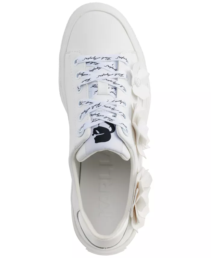 Alfani KARL LAGERFELD PARIS Women's Georgia Lace-Up Embellished Sneakers Women's Fashion Shoes & Accessories