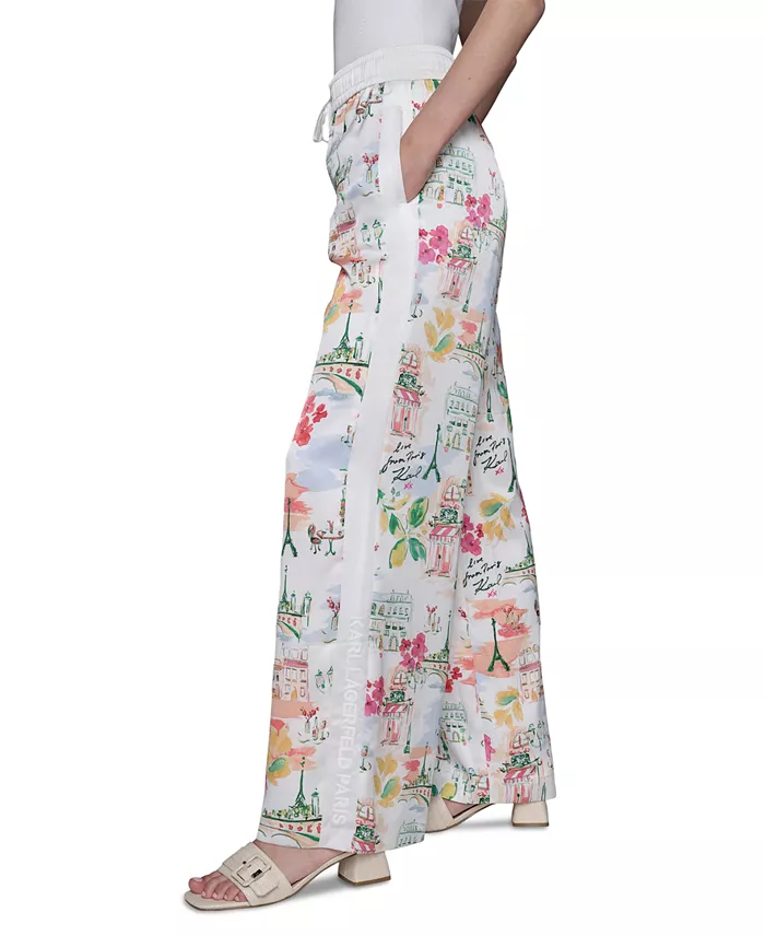 Alfani KARL LAGERFELD PARIS Women's Printed Pull-On Pants Women's Fashion Shoes & Accessories