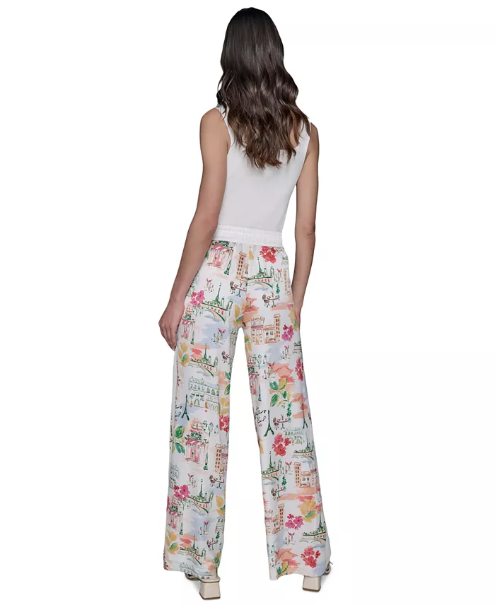 Alfani KARL LAGERFELD PARIS Women's Printed Pull-On Pants Women's Fashion Shoes & Accessories