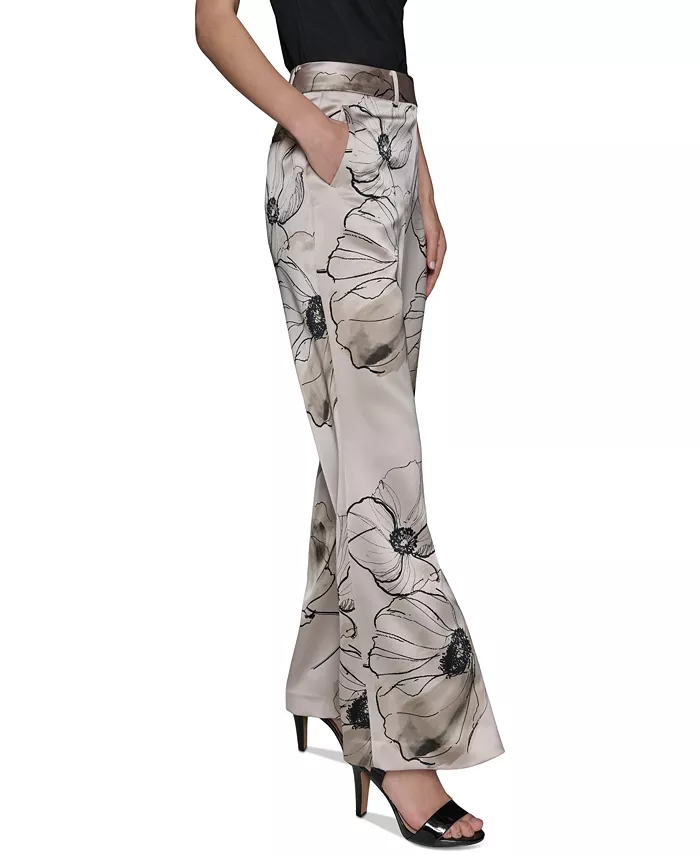 Alfani KARL LAGERFELD PARIS Women's Printed Satin Pants Women's Fashion Shoes & Accessories