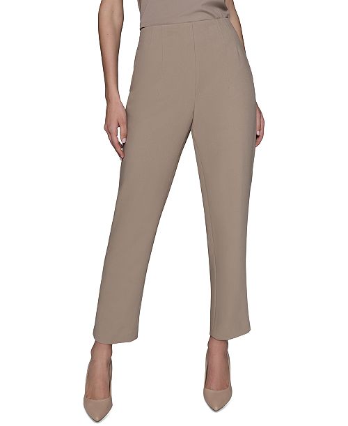 alfani KARL LAGERFELD PARIS Women's Seam-Detail Ankle Pants Women's Fashion Shoes & Accessories