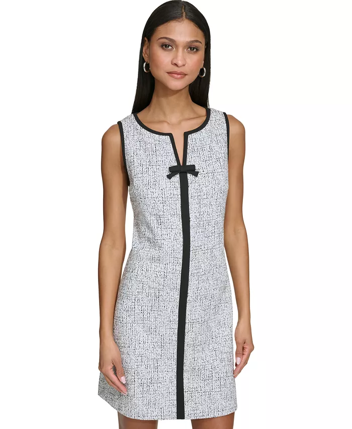 Alfani KARL LAGERFELD PARIS Women's Speckled Knit Jacquard Mini Dress Women's Fashion Shoes & Accessories