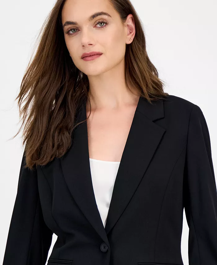 Alfani Kasper Women's Notch-Collar One-Button Blazer Women's Fashion Shoes & Accessories