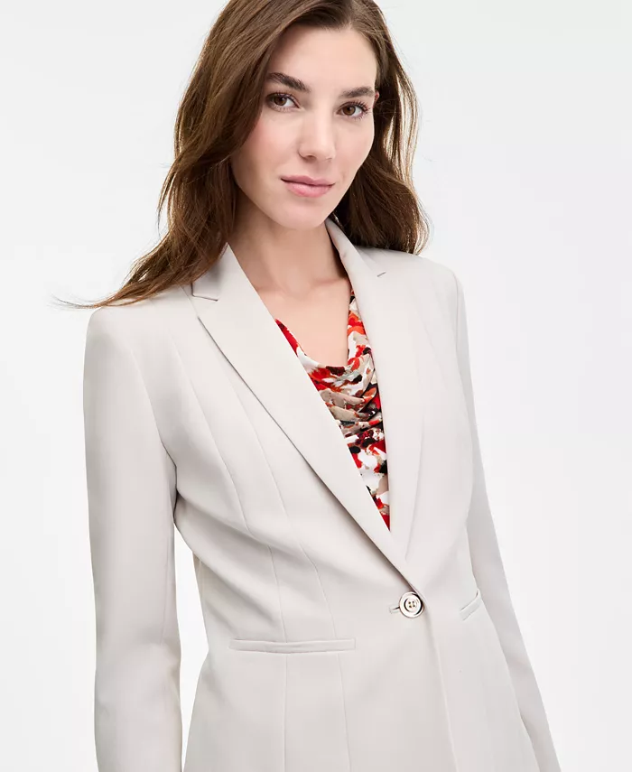 Alfani Kasper Women's Seamed One-Button Blazer Regular & Petite Women's Fashion Shoes & Accessories
