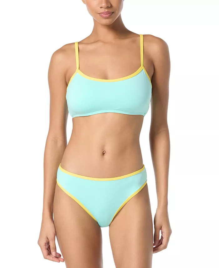 Alfani Kate Spade Women's Contrast-Trim Bralette Bikini Top Exclusively At Macy's Women's Fashion Shoes & Accessories