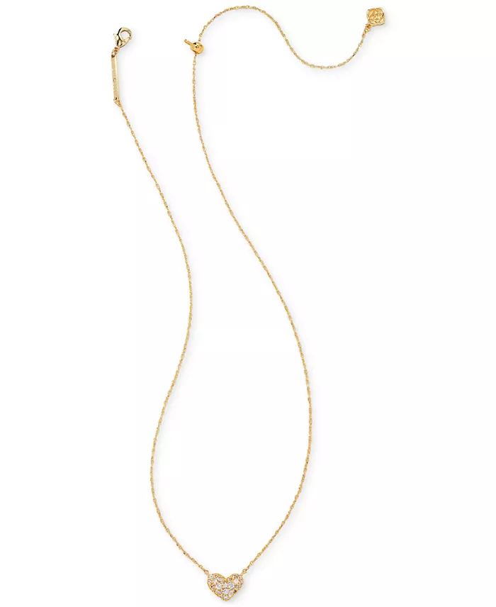 Alfani Kendra Scott 2-Pc. Set Pavé Heart 19" Necklaces Jewelry & Watches