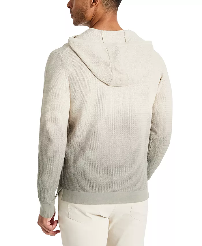 Alfani Kenneth Cole Men's 4-Way Stretch Die-Dyed Hooded Sweater Men's Fashion & Accessories