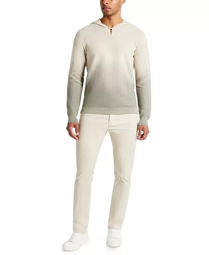 Alfani Kenneth Cole Men's 4-Way Stretch Die-Dyed Hooded Sweater Men's Fashion & Accessories