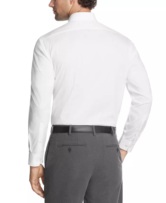 Alfani Kenneth Cole Reaction Techni-Cole Stretch Men's Slim Fit Tonal Stripe Dress Shirt Men's Fashion & Accessories