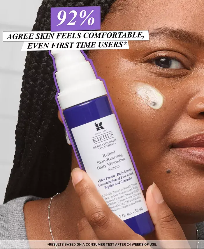 Alfani Kiehl's Since 1851 Micro-Dose Anti-Aging Retinol Serum With Ceramides And Peptide 1.7-oz. Beauty