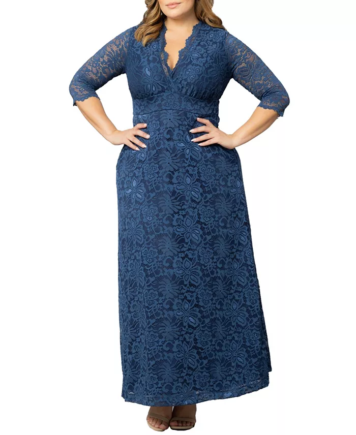 Alfani Kiyonna Plus Size Maria Lace Evening Gown Women's Fashion Shoes & Accessories