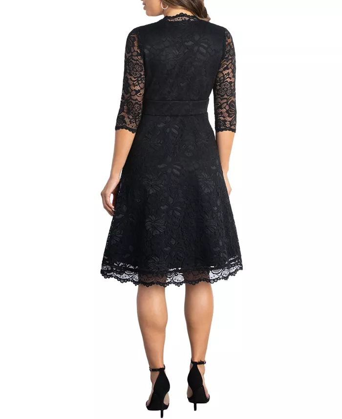 Alfani Kiyonna Women's Mademoiselle Lace Cocktail Dress With Sleeves Women's Fashion Shoes & Accessories