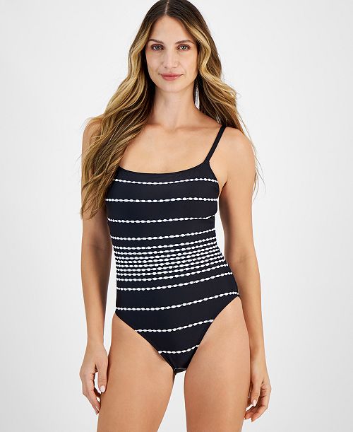 alfani La Blanca Women's City Lights One Piece Swimsuit Created for Macy's Women's Fashion Shoes & Accessories