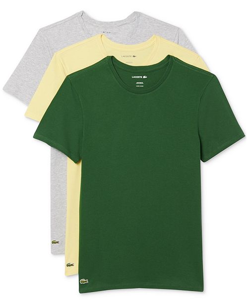 alfani Lacoste Men's 3-Pk. Slim Fit Crewneck T-Shirts Men's Fashion & Accessories