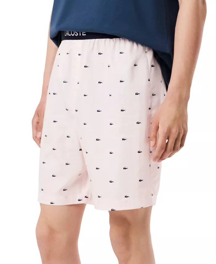 Lacoste Men's Loungewear Croc Print Pajama Shorts Men's Fashion & Accessories
