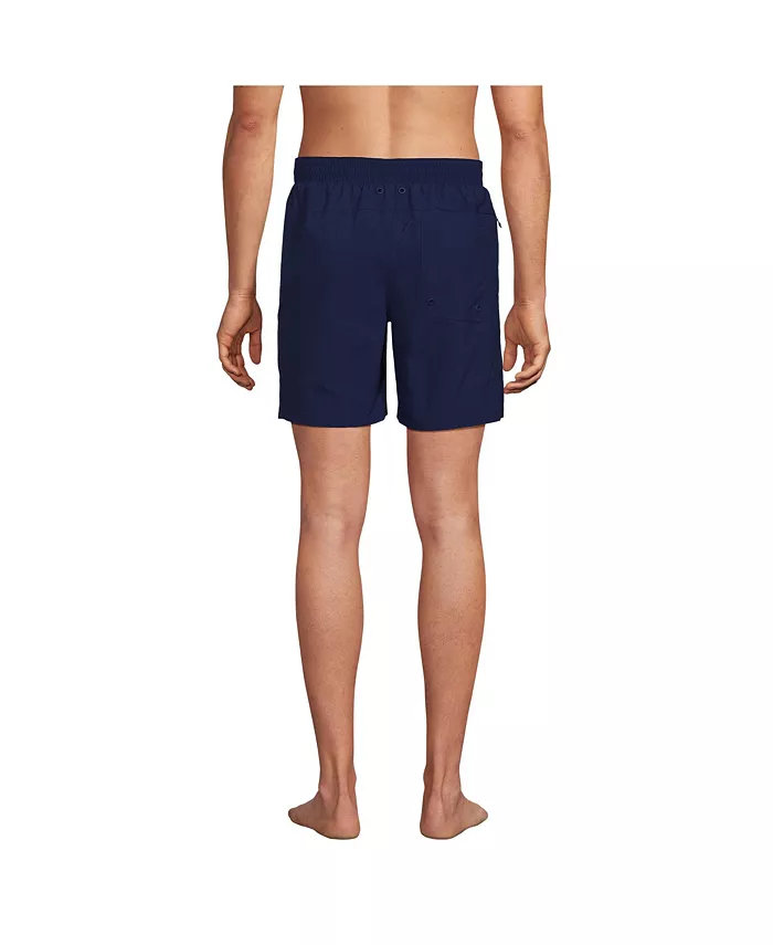 Alfani Lands' End Men's 7 Inch Volley Hydroliner Swim Trunks Men's Fashion & Accessories