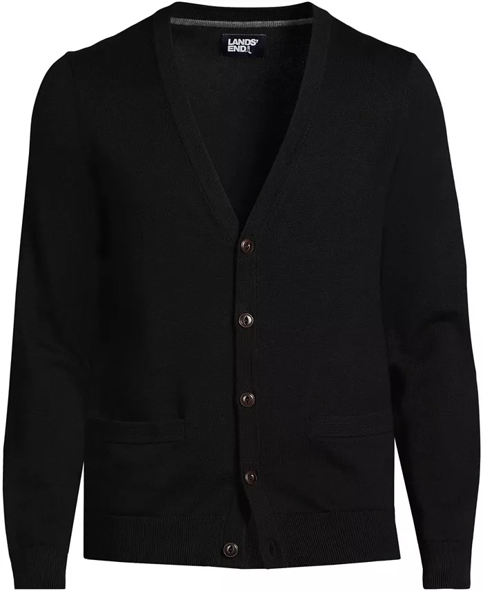 Alfani Lands' End Men's Fine Gauge Cotton Cardigan Men's Fashion & Accessories